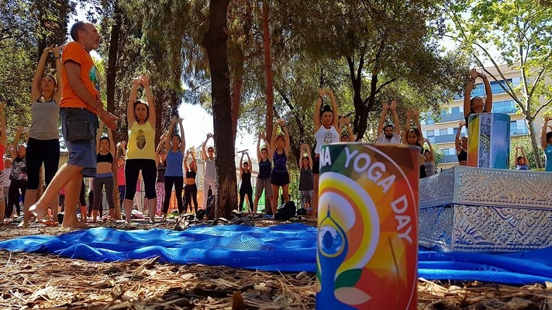 barcelona yoga day