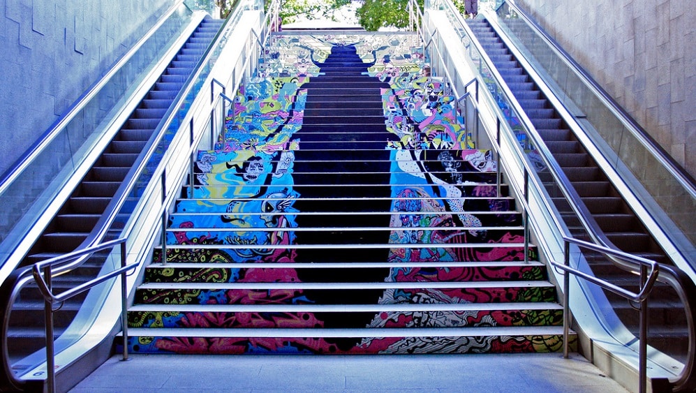 swab stairs metro barcelone