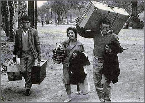 migration espagnole valises