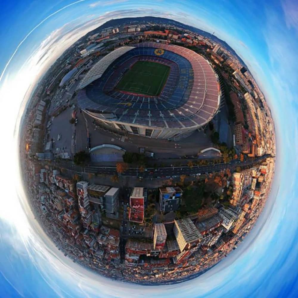 camp nou drone