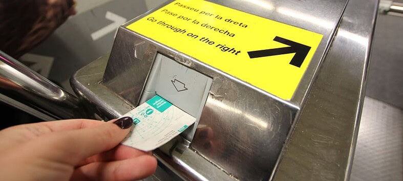 Ce que vous ne savez pas sur le métro de Barcelone 6 ticket métro3
