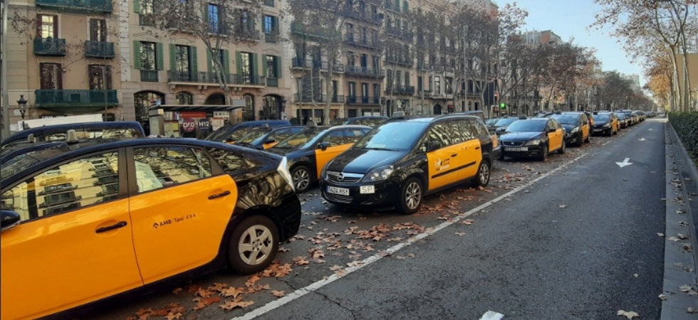 taxis greve barcelone