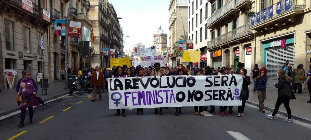 greve feministe barcelone