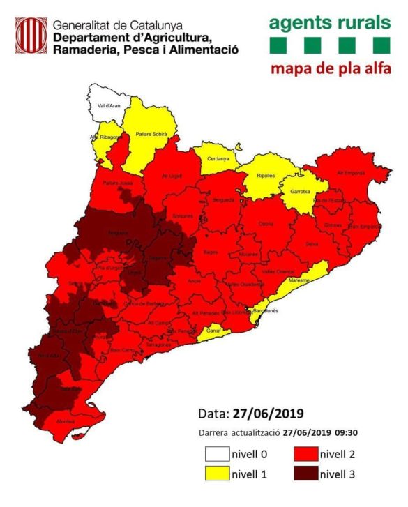 Carte des incendies en europe