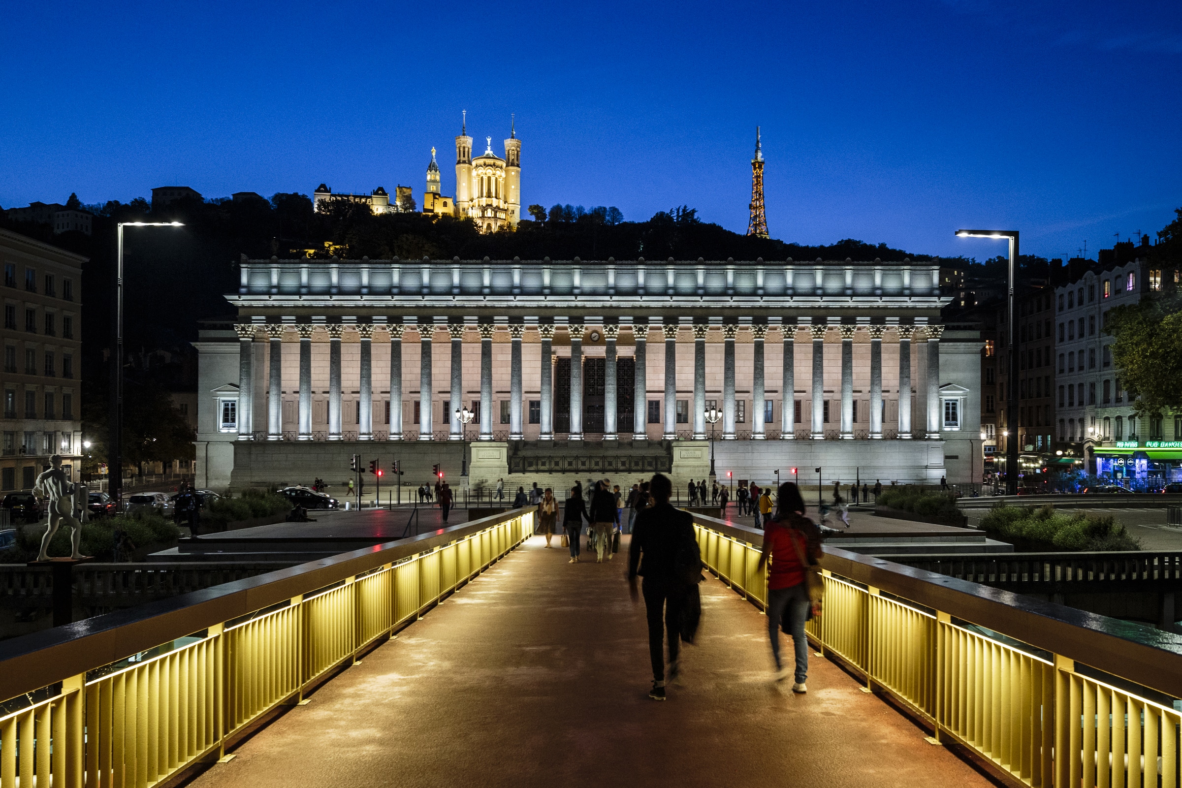 vue Lyon de nuit