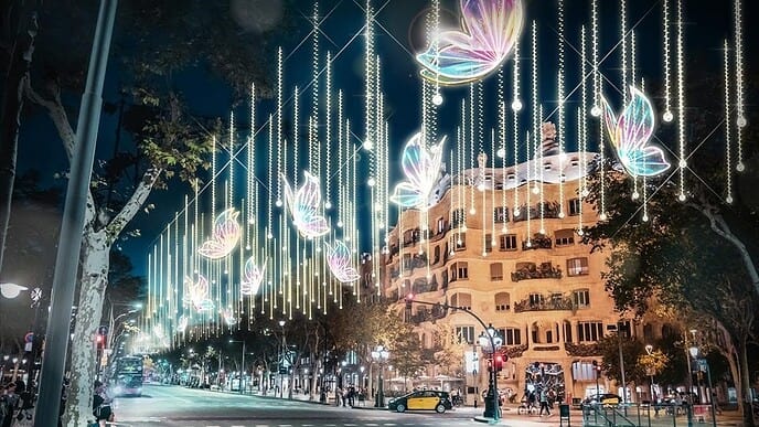 Noël à Barcelone: de nouvelles illuminations visibles de jour comme de nuit 2 Nouvelle décoration de Noël Barcelone
