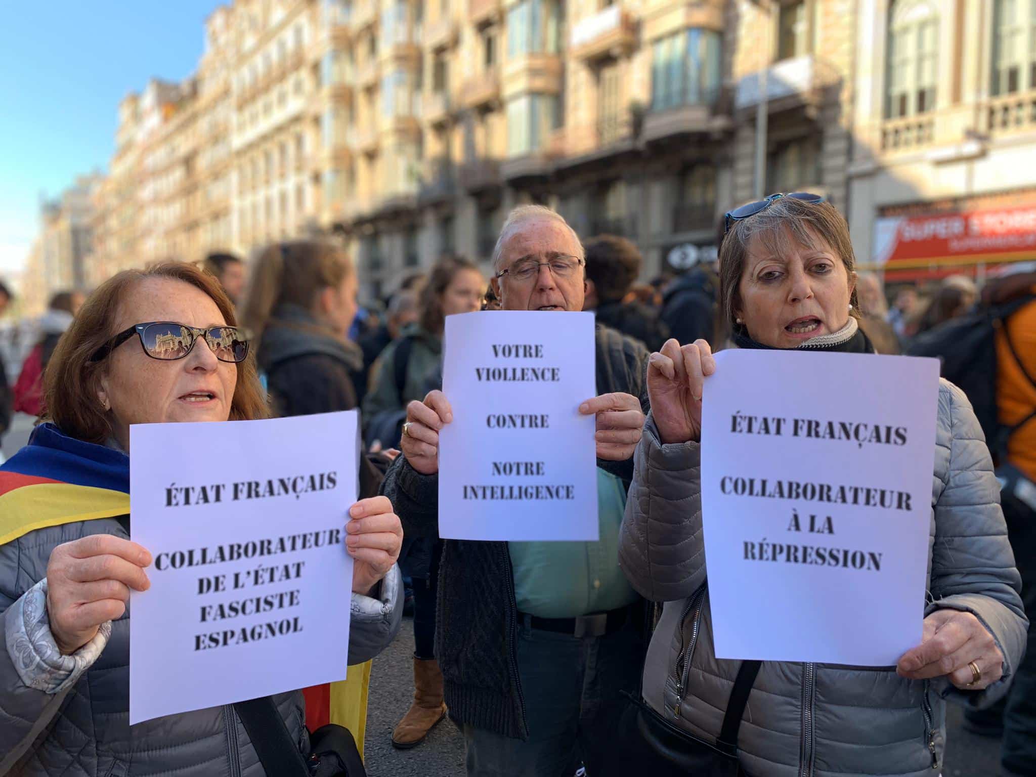 barcelone protestation