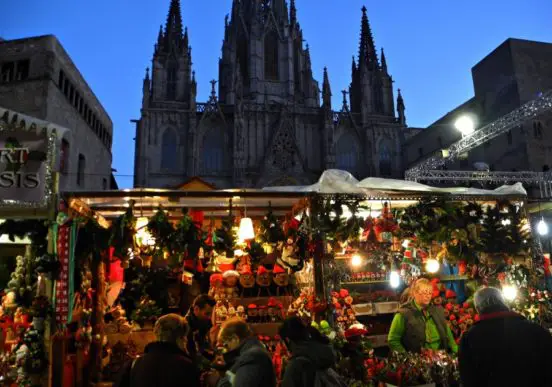cathédrale noel barcelone