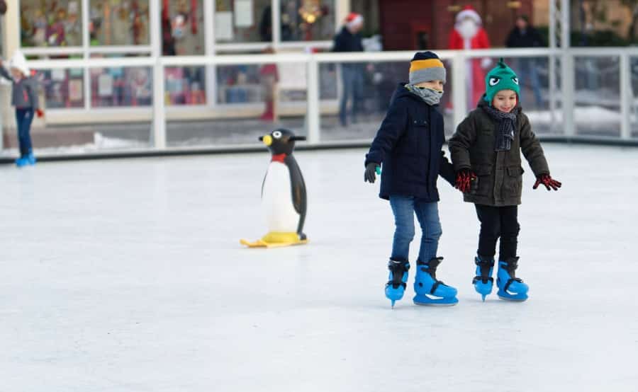 patinoire éphémère fêtes catalogne