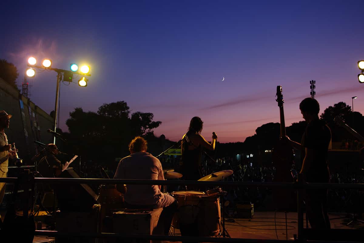 cinéma en plein air à Montjuic