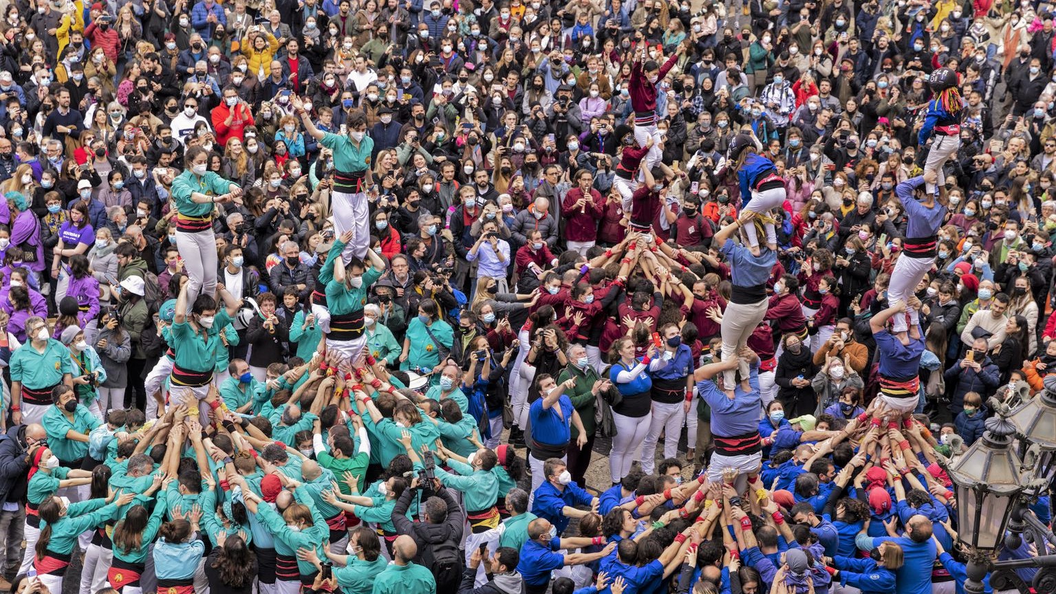 Castellers Santa Eulalia culture populaire fete Photo Edu Bayer Ajuntament