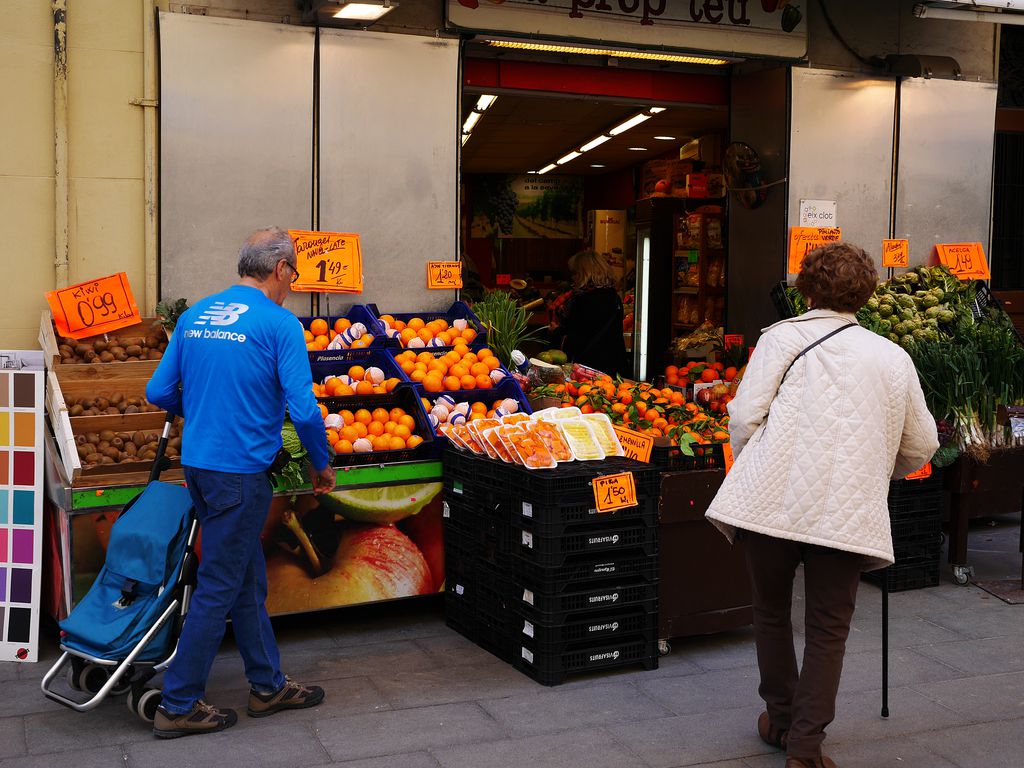 commerce fruits et légumes Barcelone