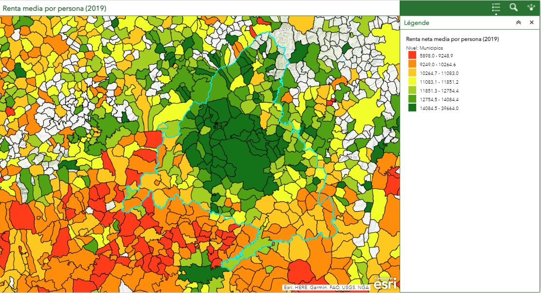 carte salaire Madrid