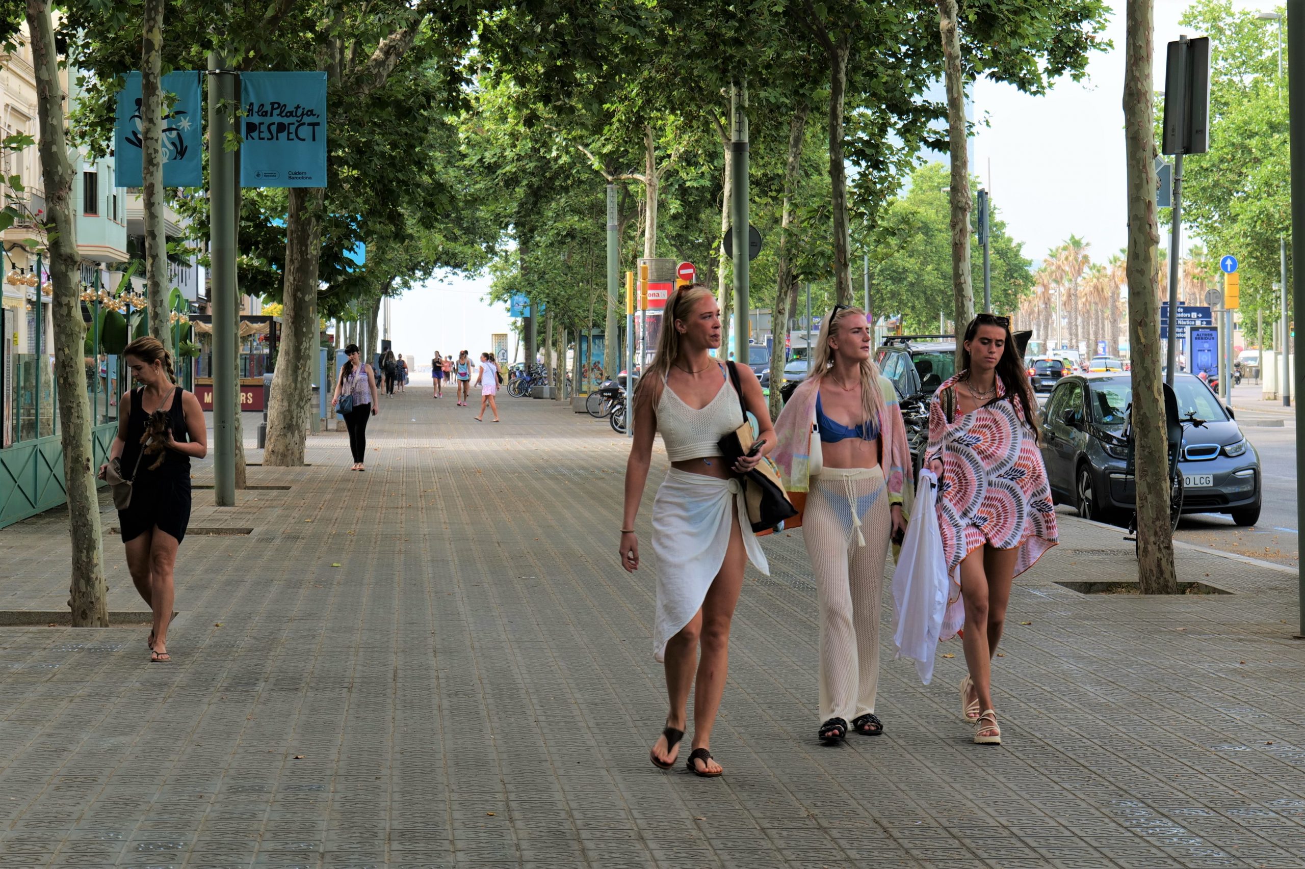 touristes barceloneta