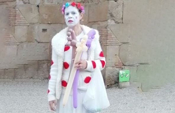 Pickpockets à Barcelone clown de la cathédrale