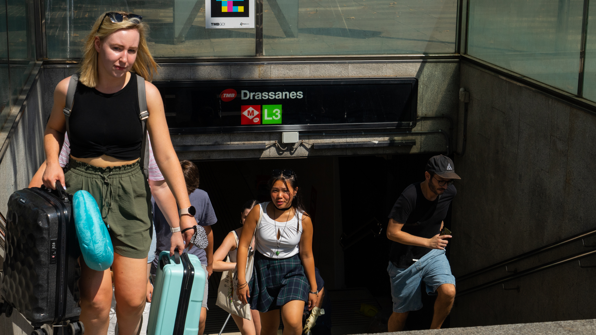 Metro Drassanes transports en commun Barcelone touristes ete Photo Clementine Laurent Equinox 3 1