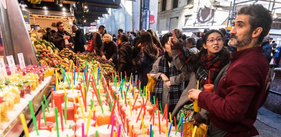 Boqueria Jus Espagnol Amérique Latine Espagne Barcelone