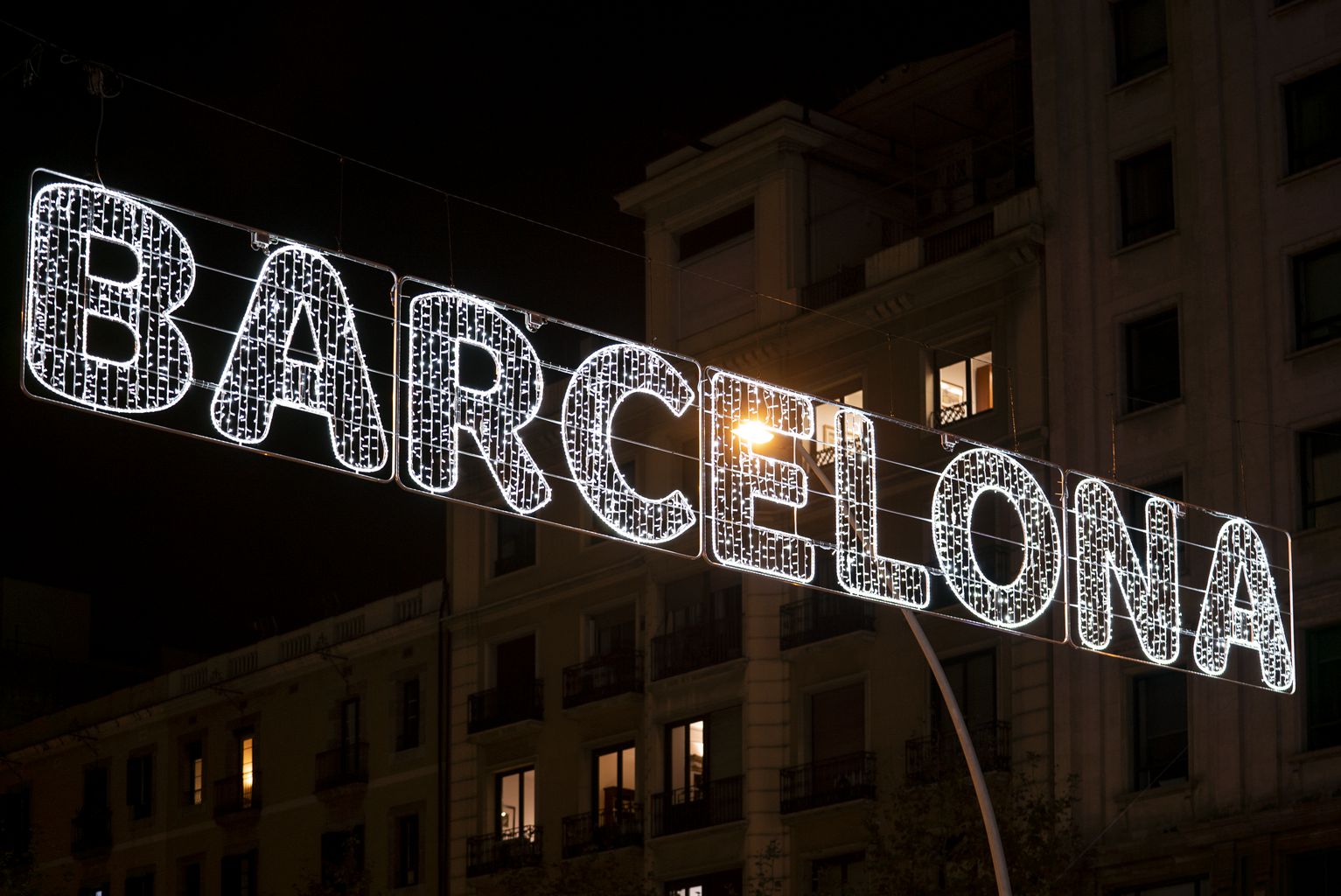 lumières de Noêl Barcelone