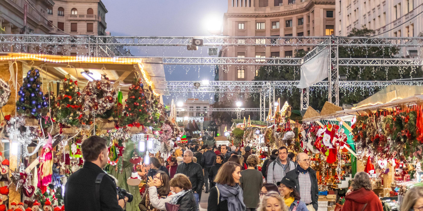 Marché de Noël - Parents à Barcelone