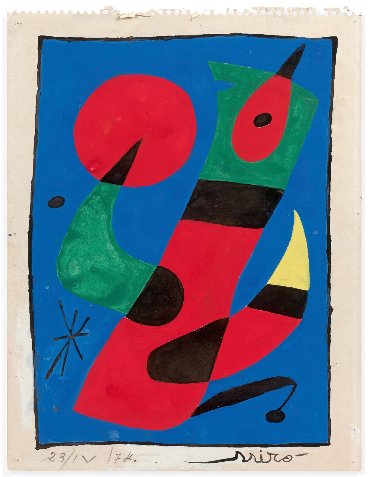 L'oiseau bleu Joan Miro