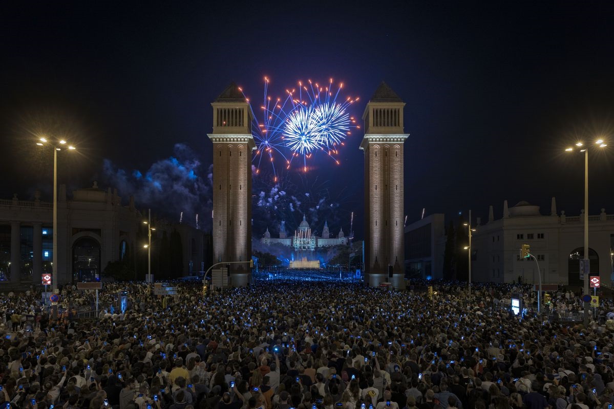 feu dartifice merce barcelone