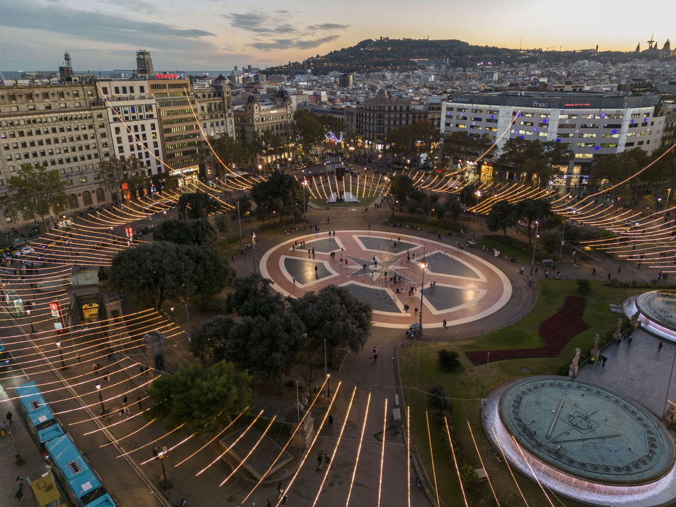 Noël Barcelone Plaça Catalunya