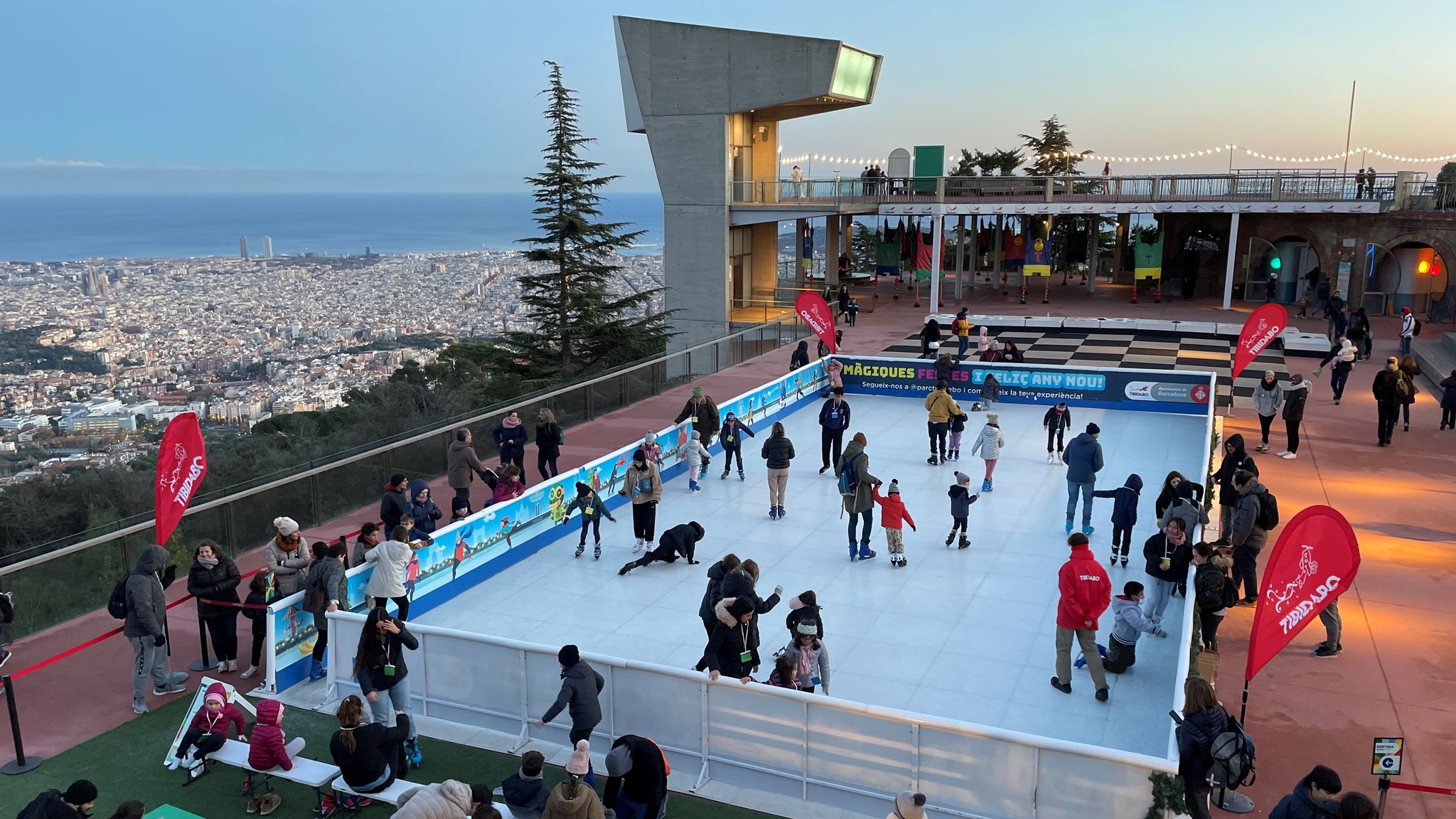 la patinoire du tibidabo a Barcelone