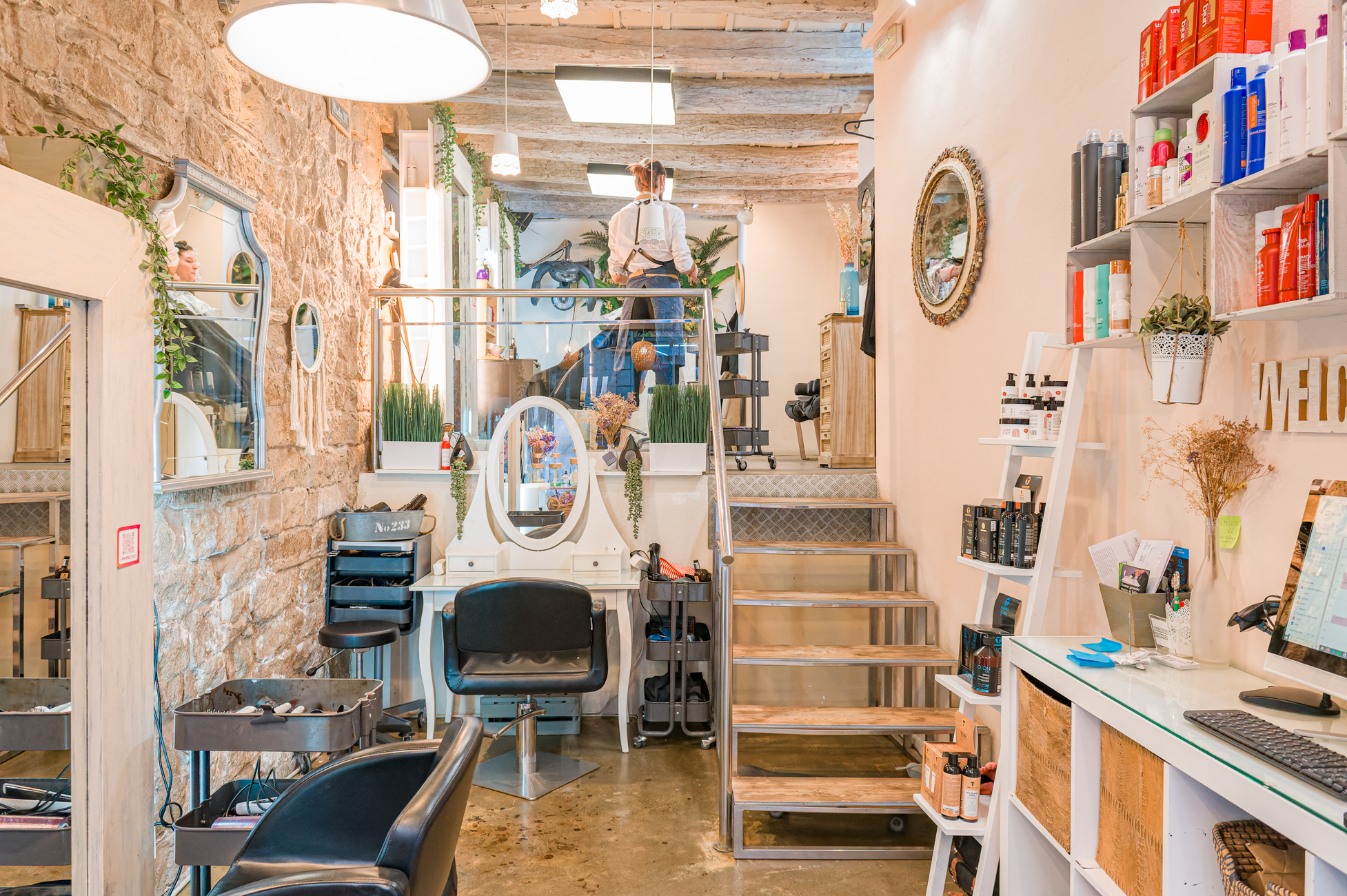 salon de coiffure français du centre de Barcelone