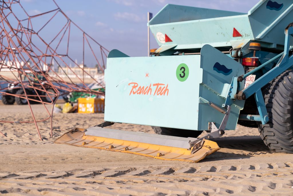 La tempête Nelson a emporté le sable d’une plage de Barcelone