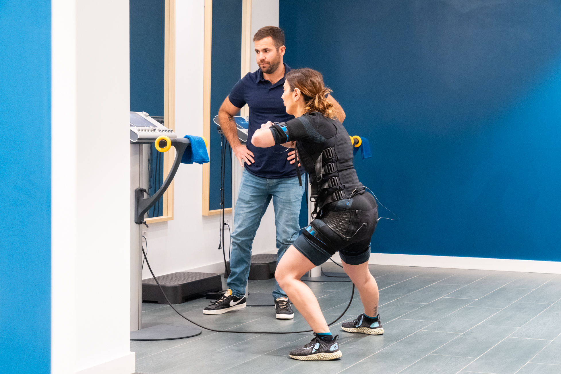 Electrical muscle stimulation classes from the French in Barcelona