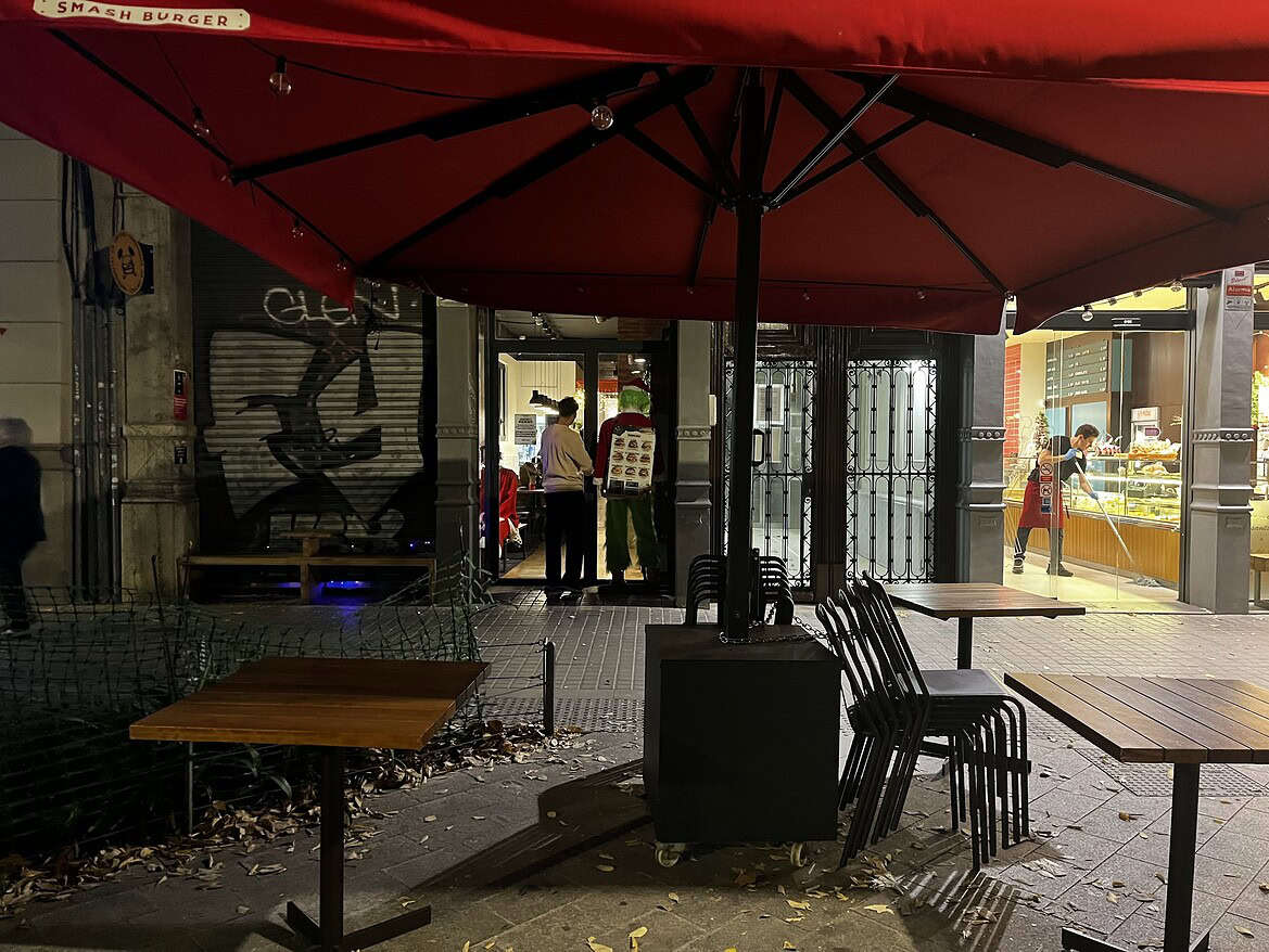 terrasse restaurant barcelone nuit