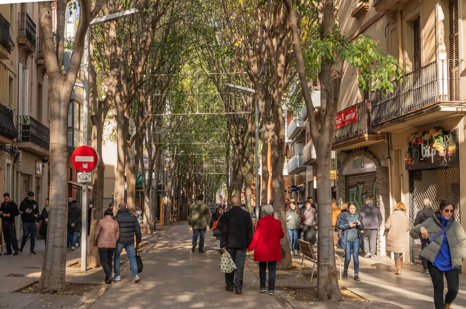 veins passegen pel carrer gran de san