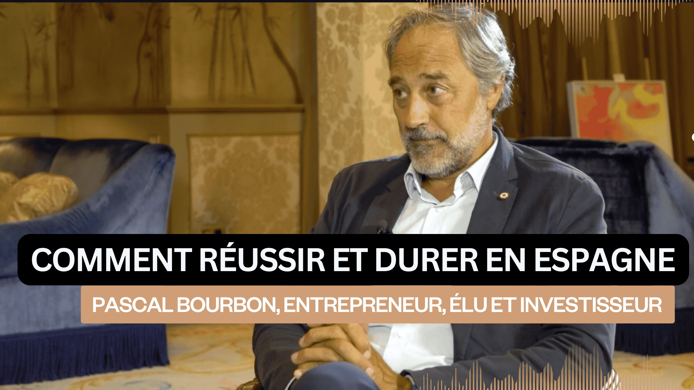 Portrait de Pascal Bourbon, entrepreneur et investisseur, lors d'une interview sur la réussite et la durabilité en Espagne.