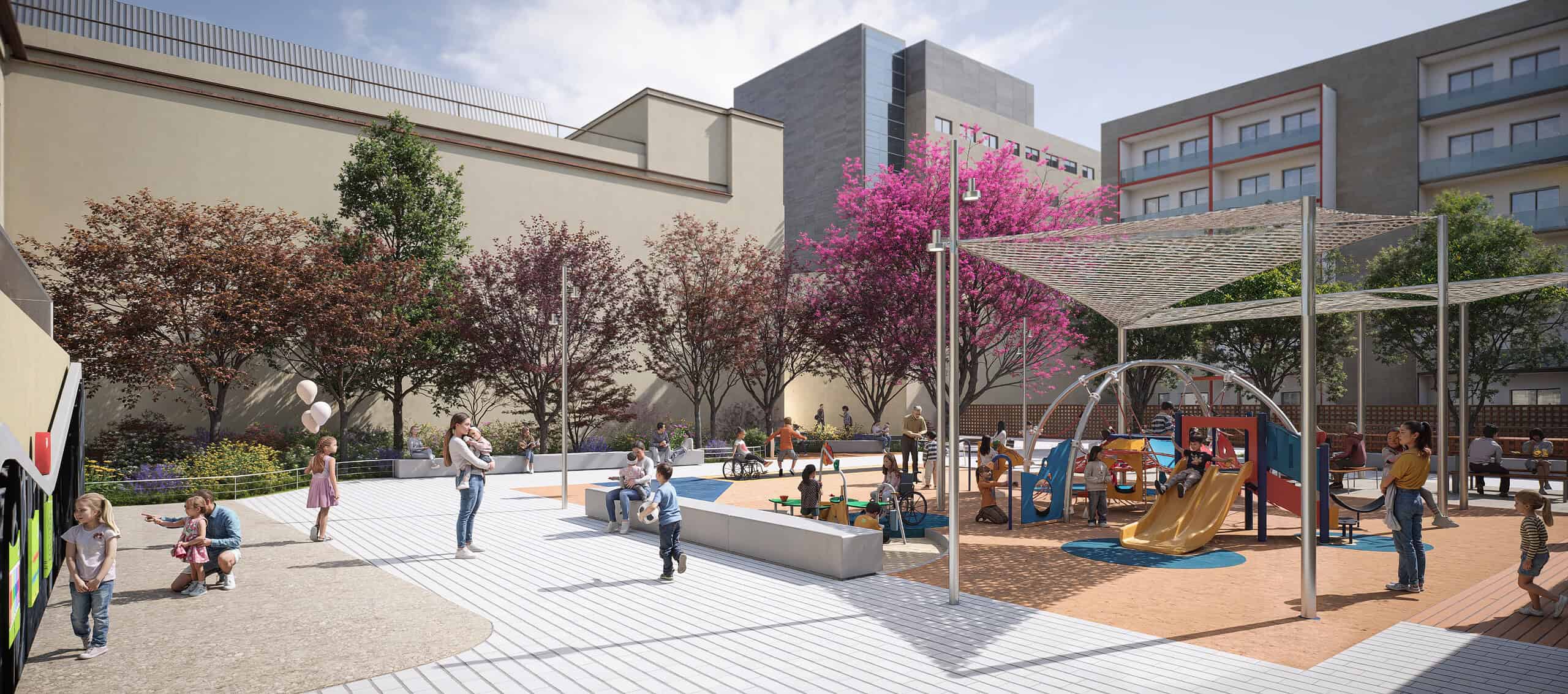 À Barcelone, 25 parkings et friches oubliées vont devenir des jardins 1 Jardins Beatriu Provenca MOD 2 scaled