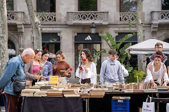 sant jordi barcelone livres