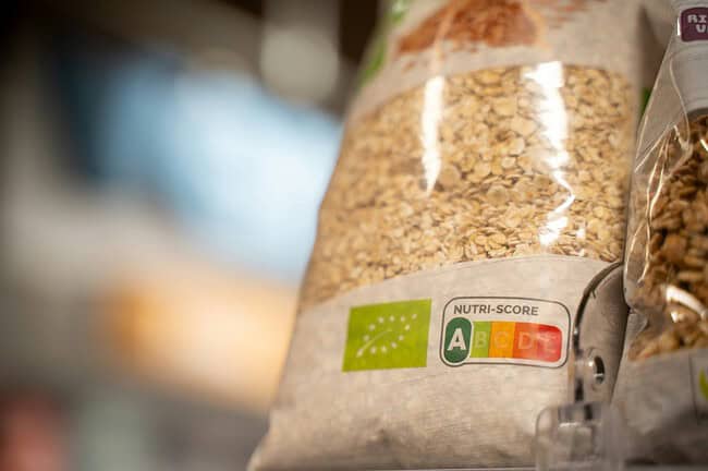 nutriscore paquet d'avoine