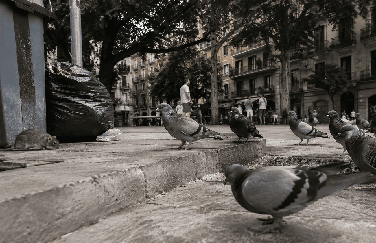 Rats, cafards, pigeons : pourquoi Barcelone est leur paradis 2 pigeons espagne
