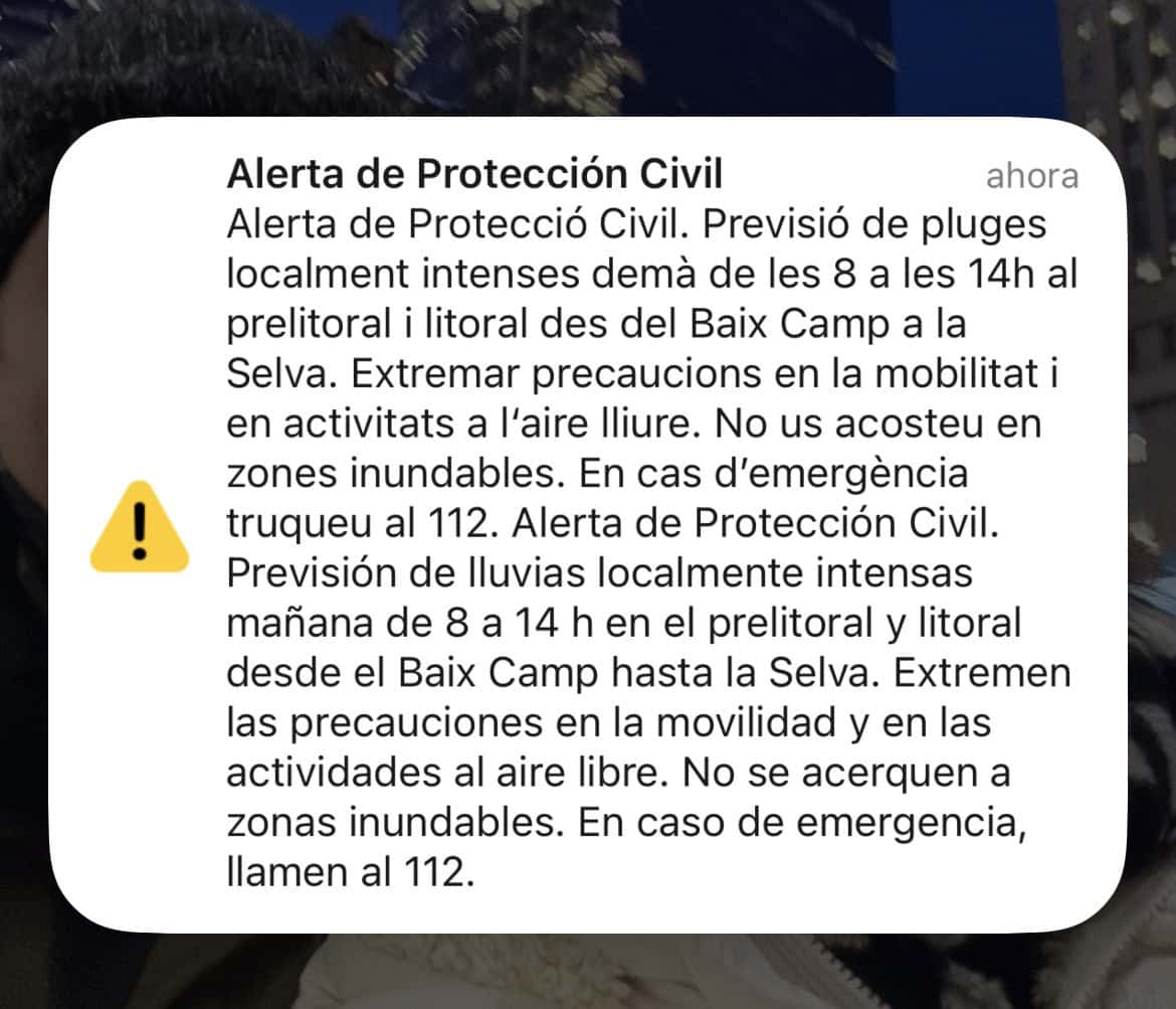 es alert téléphone