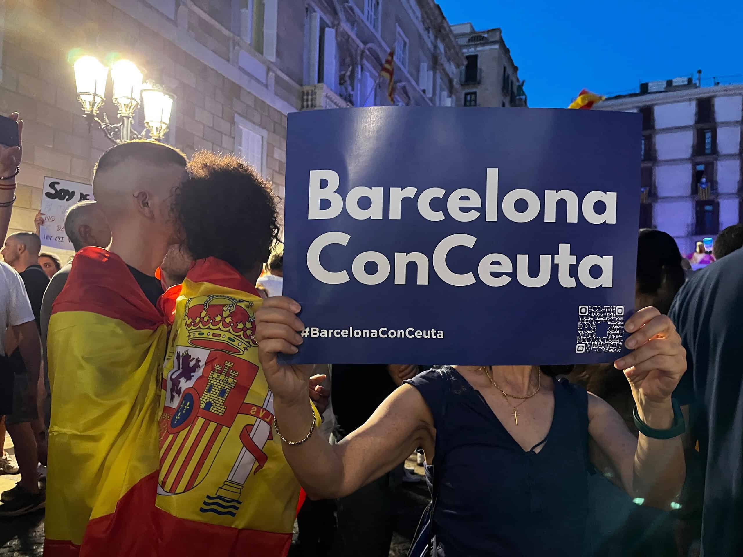 Espagne : des centaines de milliers de manifestants en soutien à Ceuta et contre l’immigration illégale 1 Manif a Barcelone.
