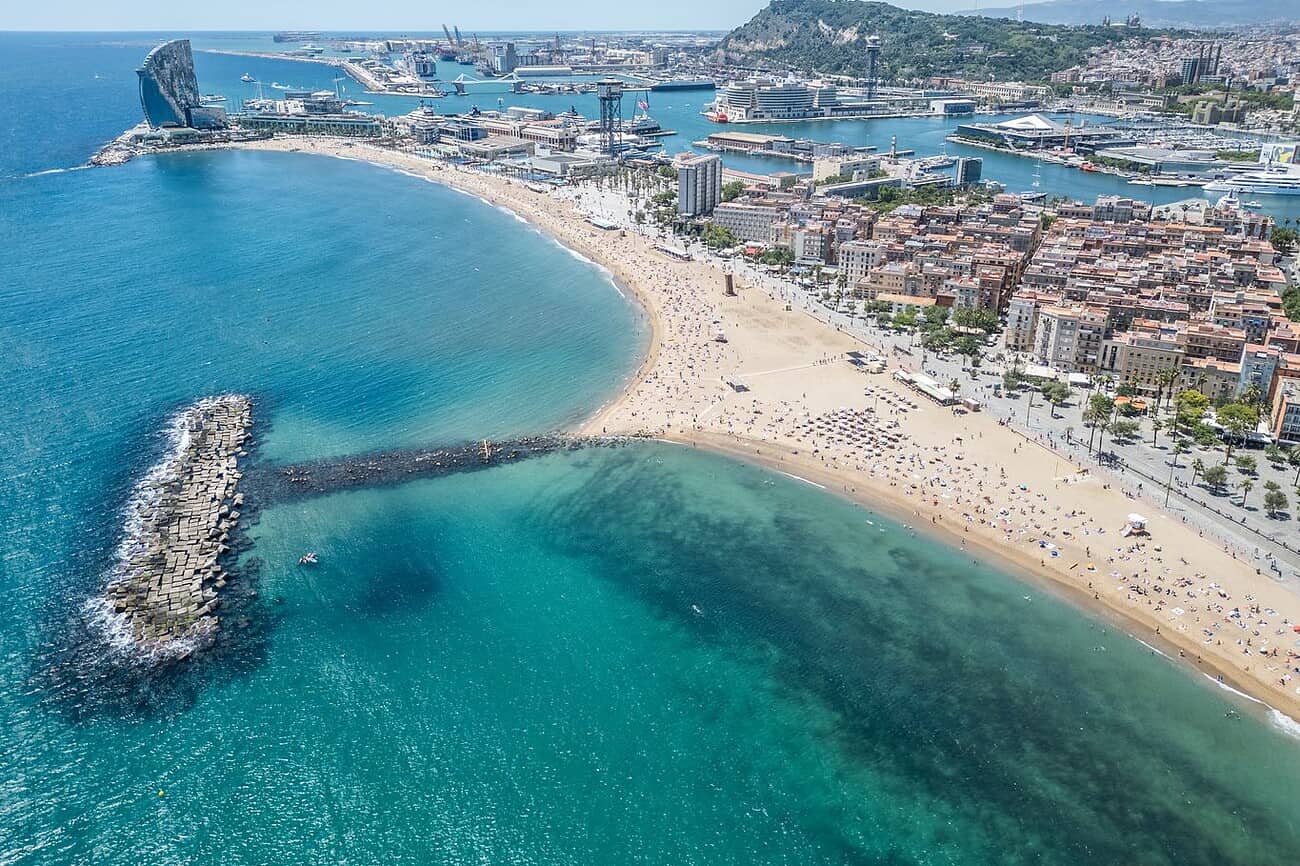 La plage de la Barceloneta ou se trouve Norrsken.