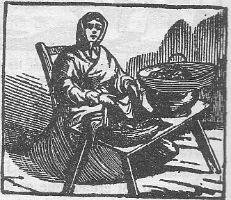 castanyera, vendeuse de chataignes grillees